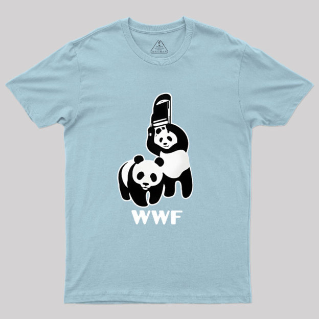 WWF Parody Pandas Geek T-Shirt