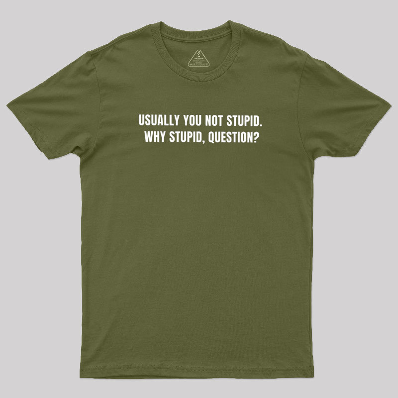 Why Stupid Geek T-Shirt