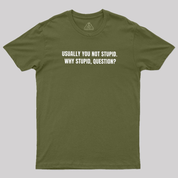 Why Stupid Geek T-Shirt