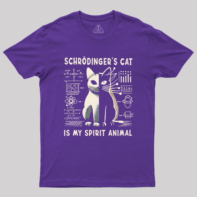 Schrodinger's Сat Science Nerd T-Shirt