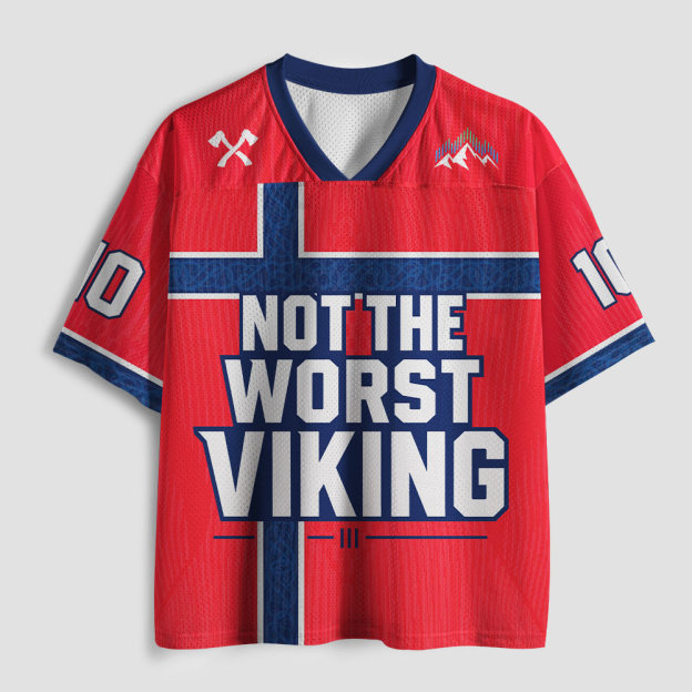 Not The Worst Viking Geek Mesh Jersey