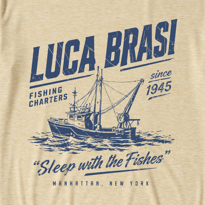 Luca Brasi Fishing Charters Ultra Soft Heather Tee
