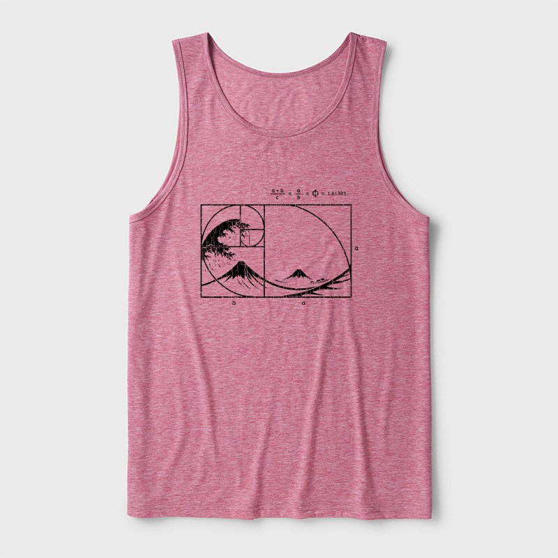 The Great Fibonacci Wave Ultra Soft Heather Tank