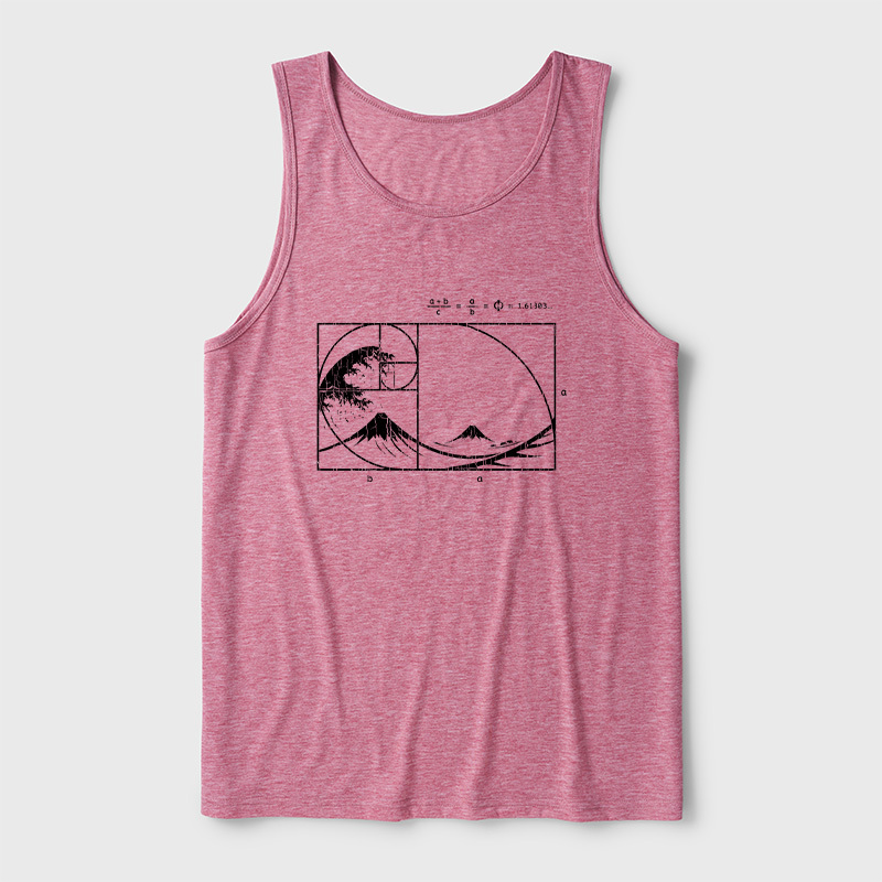 The Great Fibonacci Wave Ultra Soft Heather Tank
