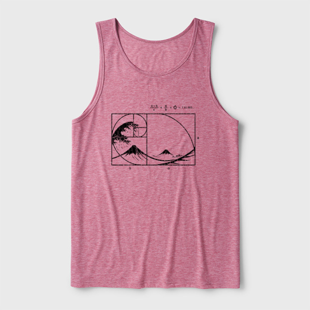 The Great Fibonacci Wave Ultra Soft Heather Tank