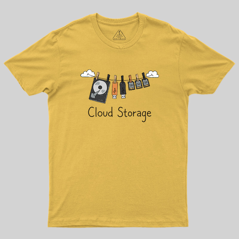 Literal Cloud Storage Hardware Laundry Geek T-Shirt