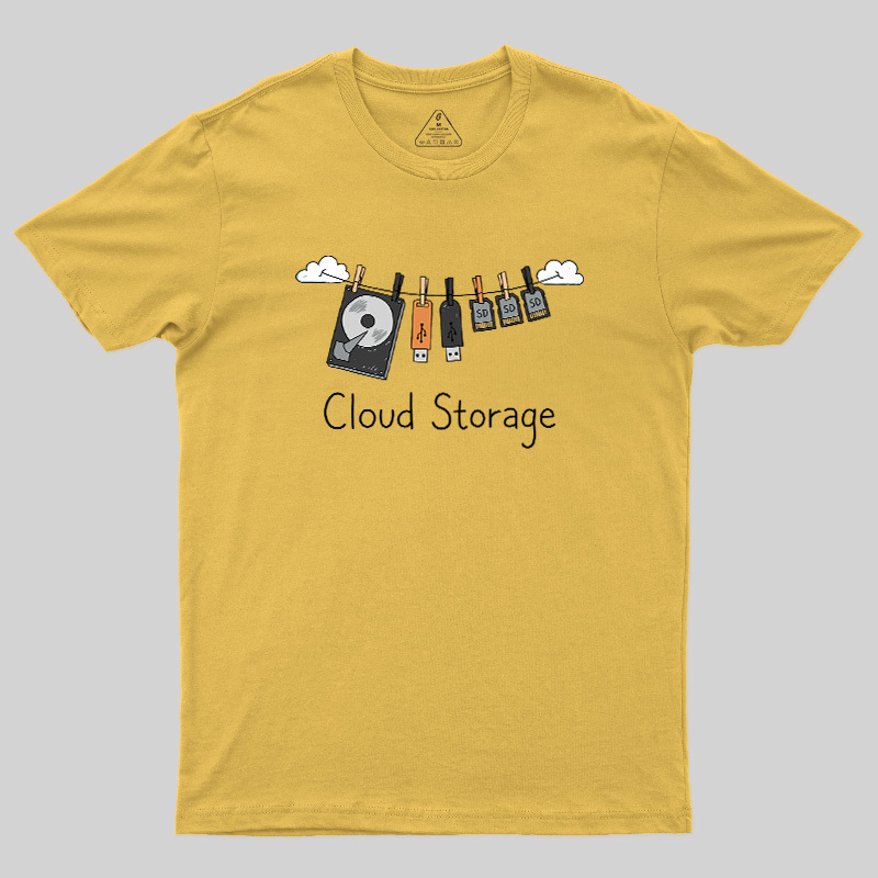 Literal Cloud Storage Hardware Laundry Geek T-Shirt