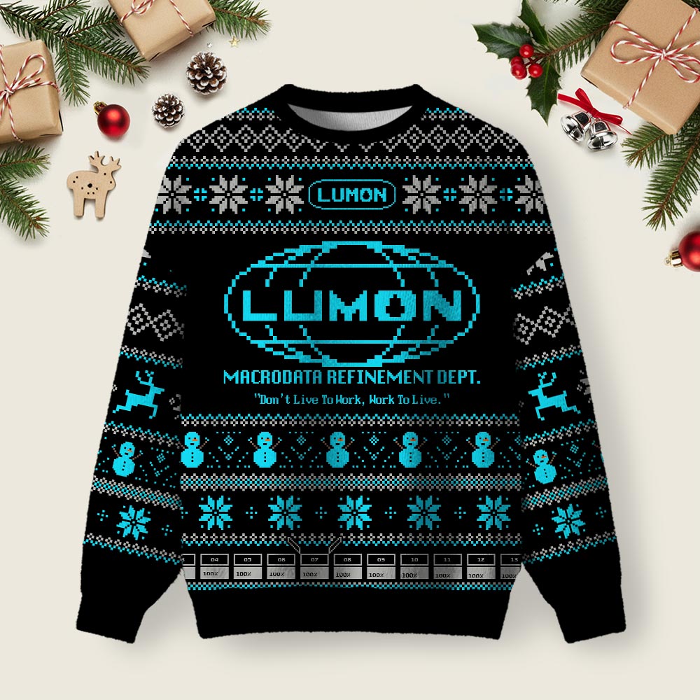 Lumon Ugly Christmas Fuzzy Fleece Sweatshirt