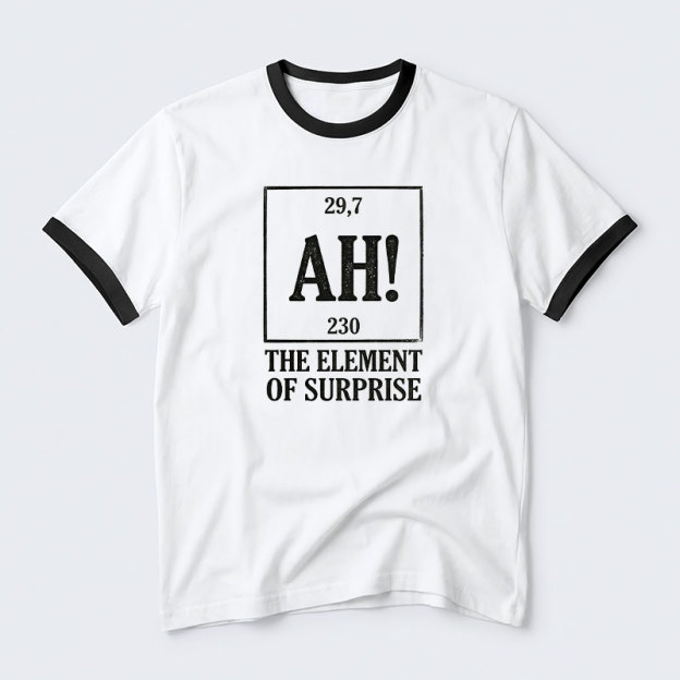 The Element Of Surprise Geek Retro Ringer T-Shirt