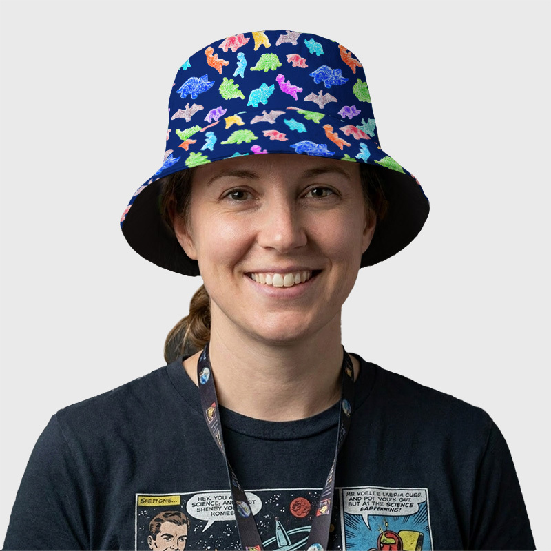 Sour Gummy Dinosaurs Geek Bucket Hat