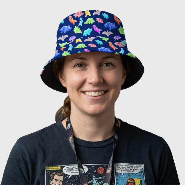 Sour Gummy Dinosaurs Geek Bucket Hat