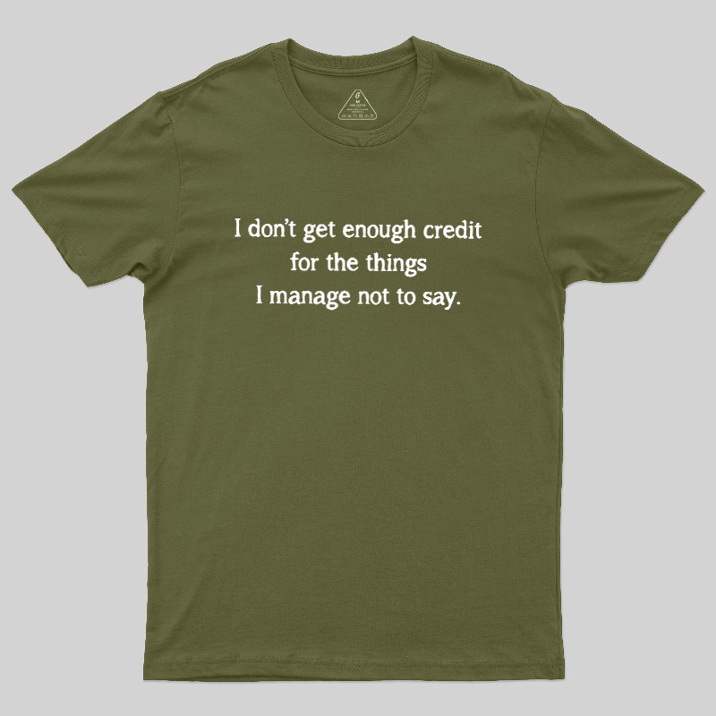 Unspoken Credit Geek T-Shirt