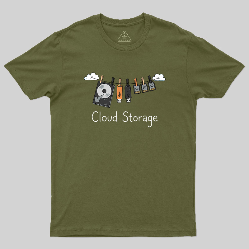 Literal Cloud Storage Hardware Laundry Geek T-Shirt