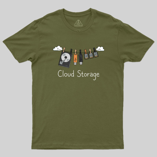 Literal Cloud Storage Hardware Laundry Geek T-Shirt