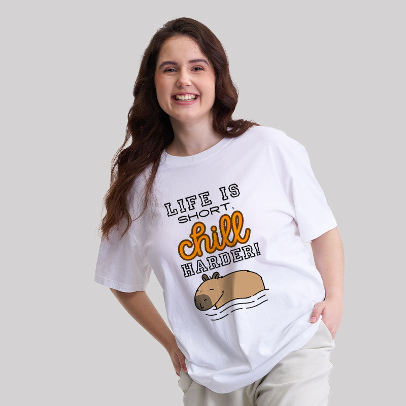 Life is Short, Chill Harder Geek T-Shirt