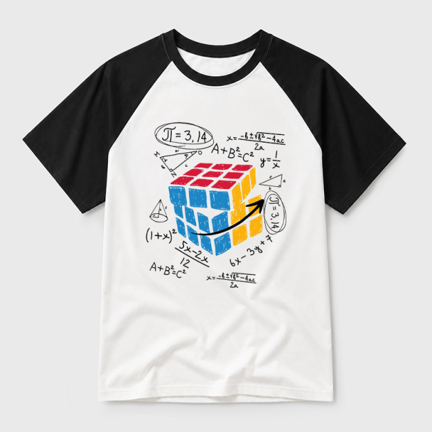 Math Problem Geek Retro Raglan T-Shirt