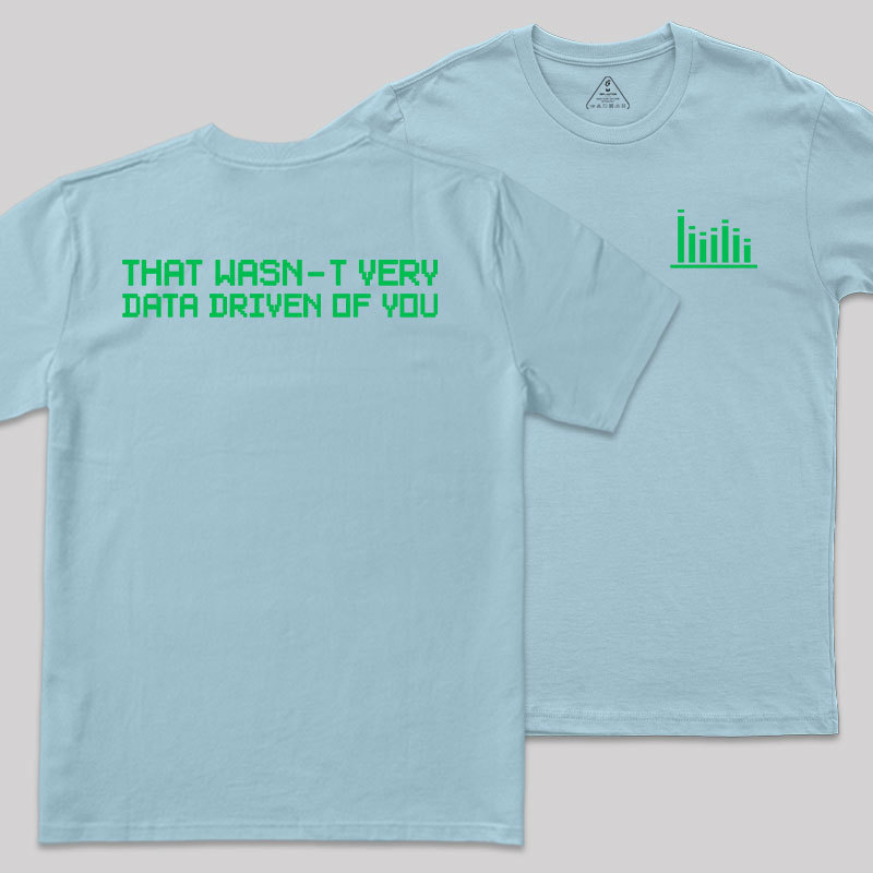 In Data We Trust Front and Back Printing Geek T-Shirt
