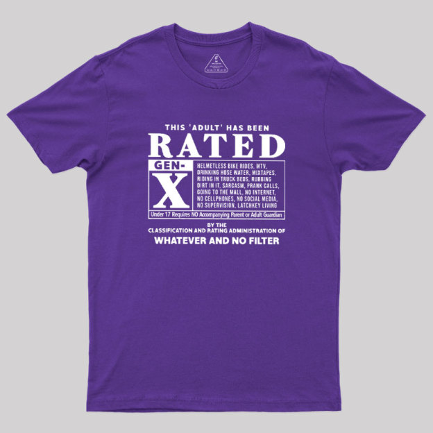 RATED GEN X - 80s Geek T-Shirt