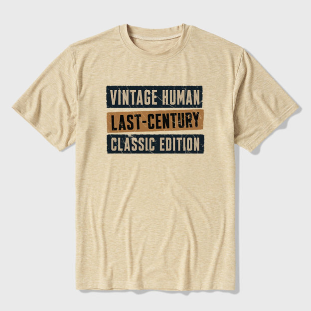 Retro Blueprint Ultra Soft Heather Tee