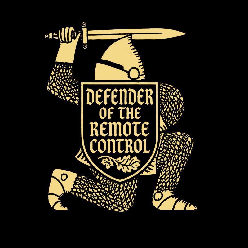 Defender of the Remote Control Geek T-Shirt