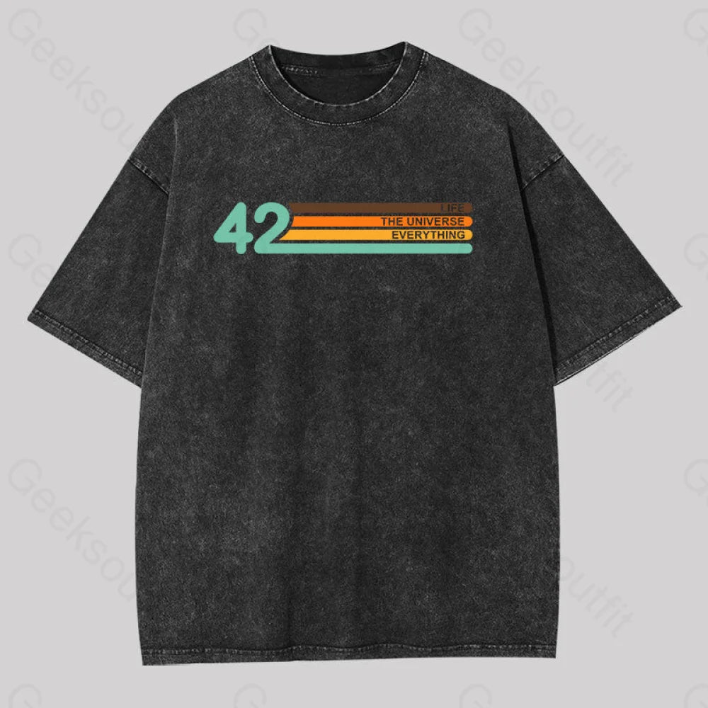 42 Everthing Washed T-Shirt Black / S