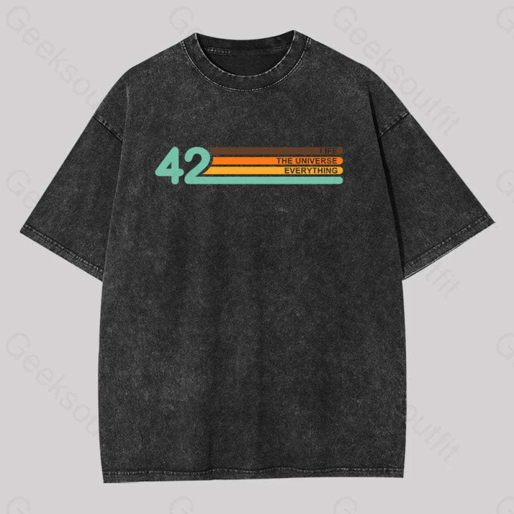 42 Everthing Washed T-Shirt Black / S