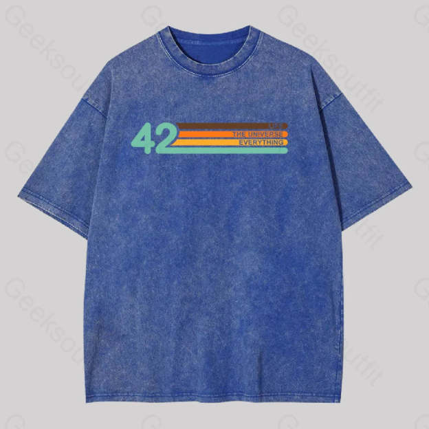 42 Everthing Washed T-Shirt Blue / S