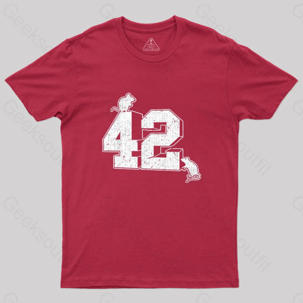 42 T-Shirt Red / S Yc