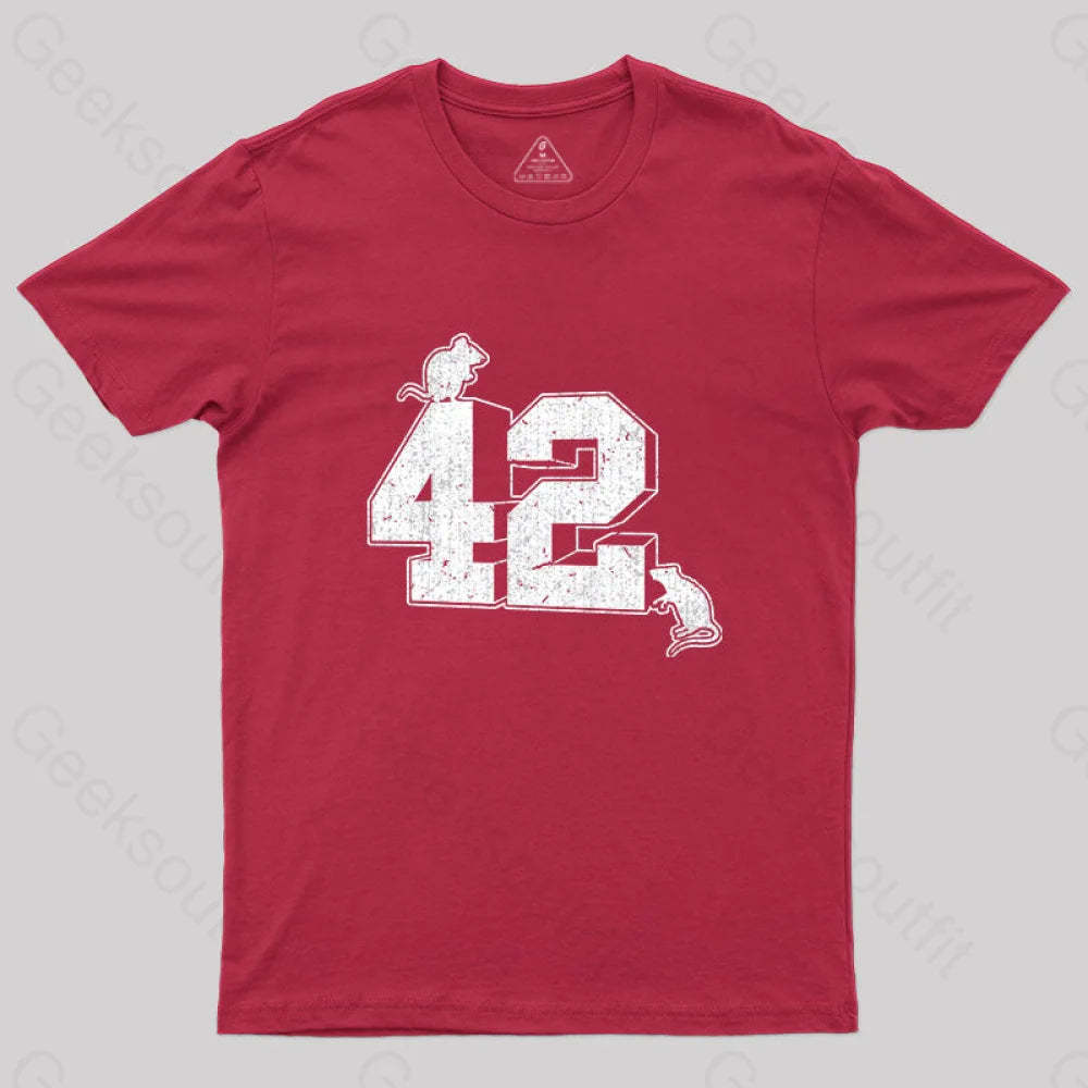 42 T-Shirt Red / S Yc