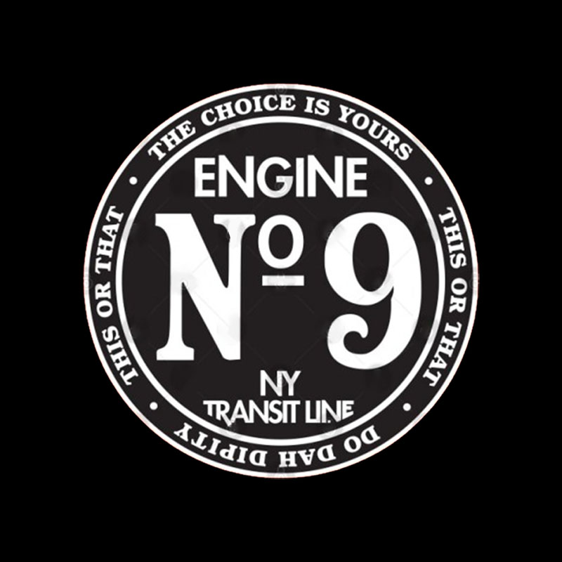 Engine #9 On The New York Transit Line Geek T-Shirt