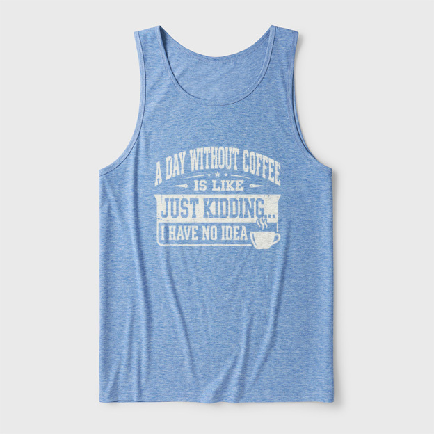 A Day Without Coffee Ultra Soft Heather Tank