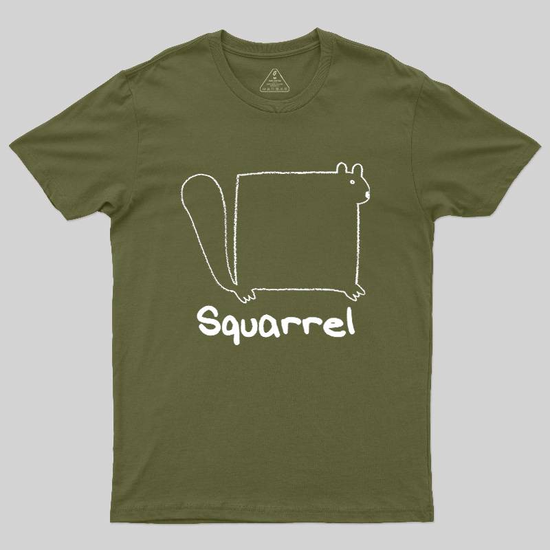Funny Squarrel Squirrel Meme Geek T-Shirt