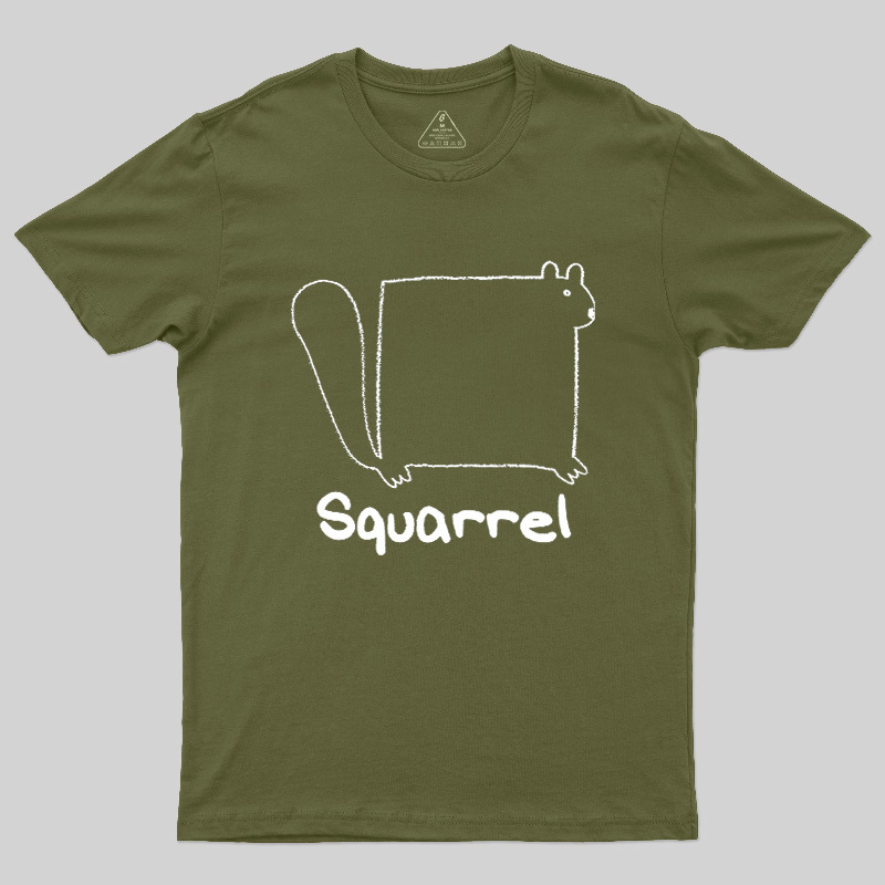 Funny Squarrel Squirrel Meme Geek T-Shirt