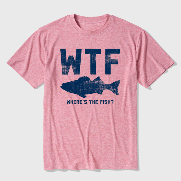 WTF Fish Ultra Soft Heather Tee