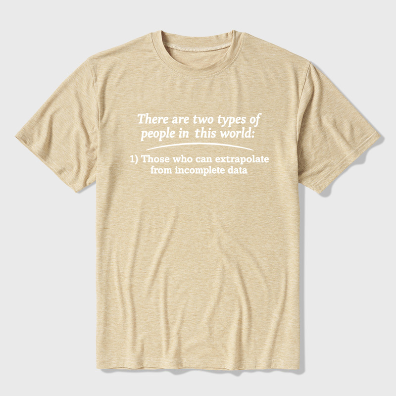 Two Types Of Math People In The World Ultra Soft Heather Tees
