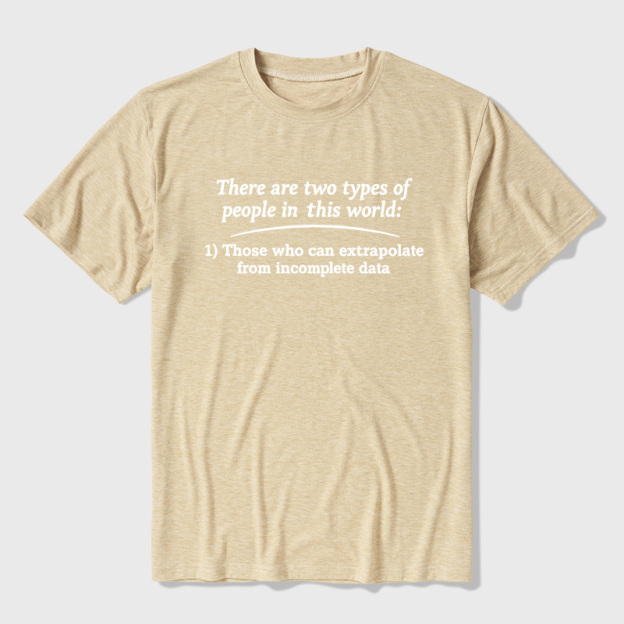 Two Types Of Math People In The World Ultra Soft Heather Tees