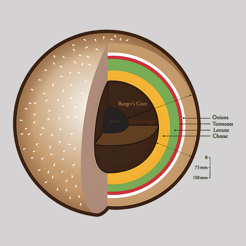 Burger��s Inner Core Geek T-Shirt