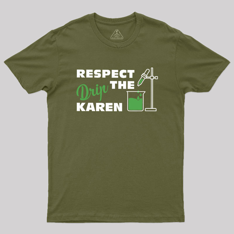 Respect the Drip Karen Geek T-Shirt