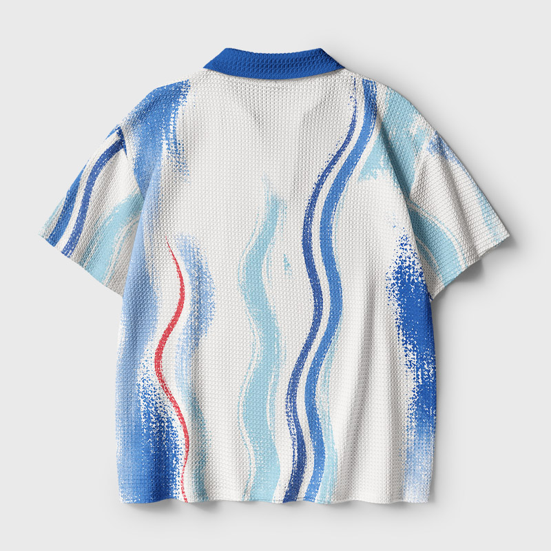 Commodore 64 Vintage Wave Geek Crochet Polo Shirt