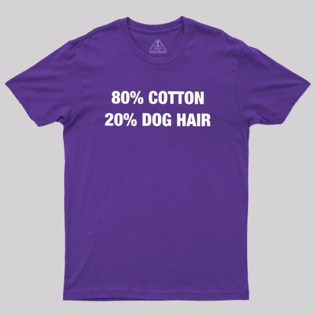 80 Cotton 20 Dog Hair Geek T-Shirt