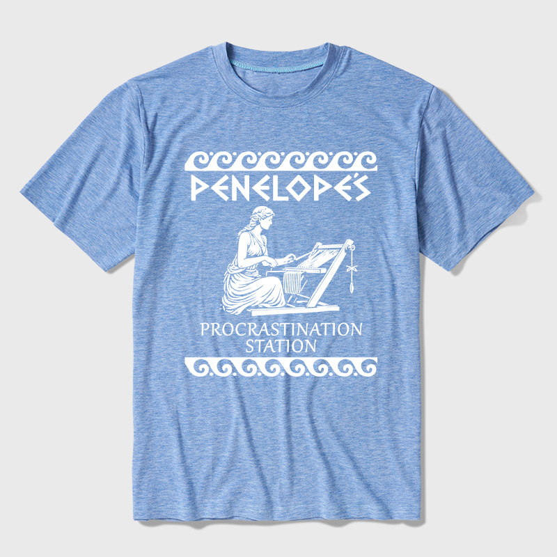 Penelope's Procrastination Station Ultra Soft Heather Tees
