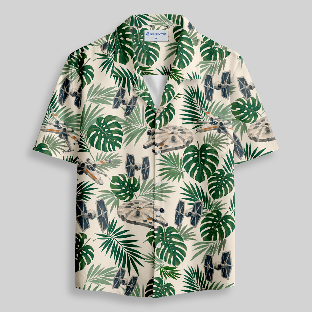 Tropical Starflight Button Up Pocket Shirt