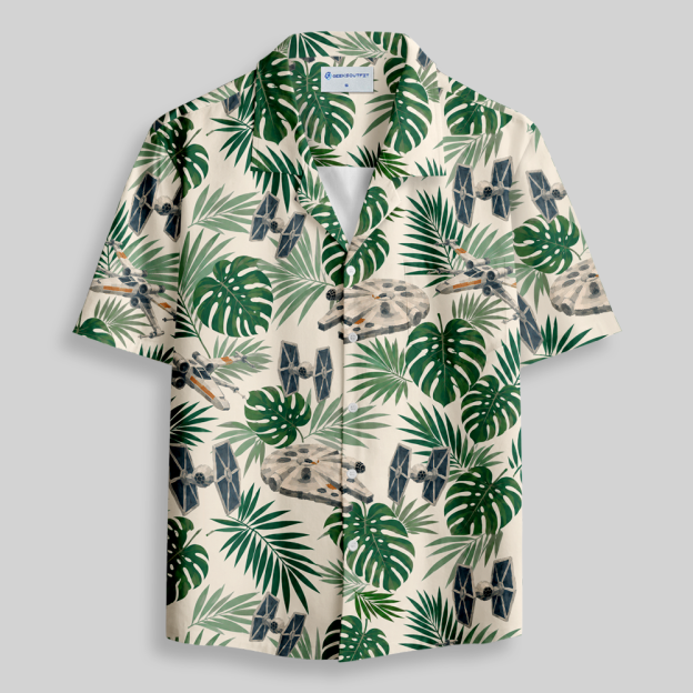 Tropical Starflight Button Up Pocket Shirt