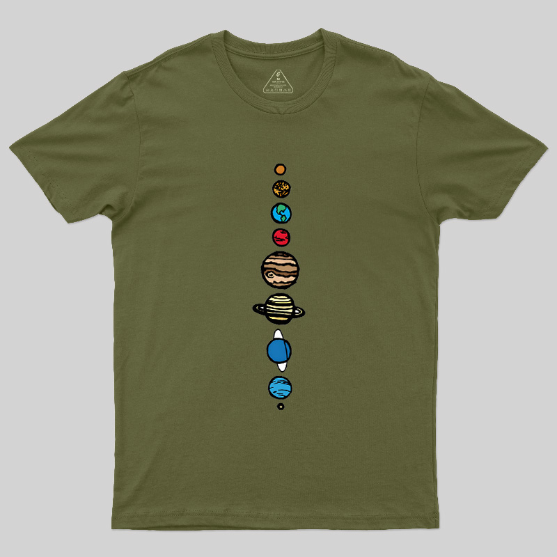Space Nerd Planets Geek T-Shirt