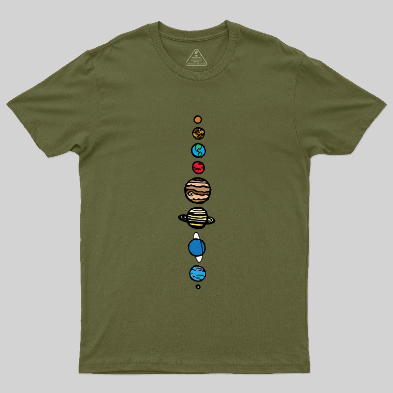 Space Nerd Planets Geek T-Shirt