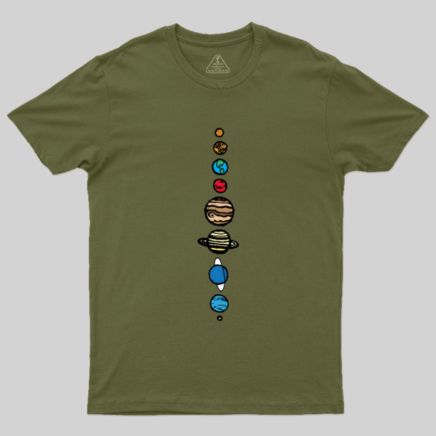 Space Nerd Planets Geek T-Shirt