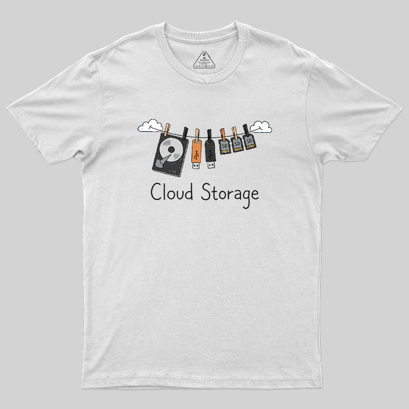 Literal Cloud Storage Hardware Laundry Geek T-Shirt