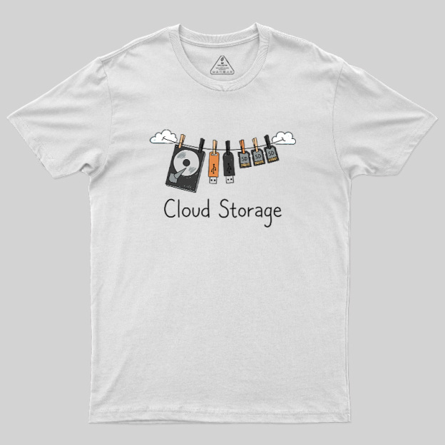 Literal Cloud Storage Hardware Laundry Geek T-Shirt