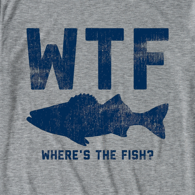 WTF Fish Ultra Soft Heather Tee
