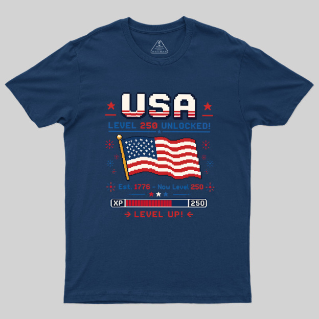 USA Level Up Geek T-Shirt